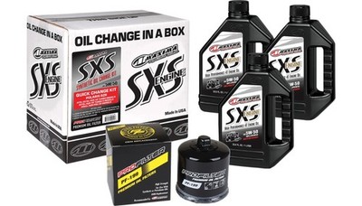 Maxima 90-189013-TXP SXS Synthetic Quick Oil Change Kit - 5W50