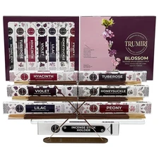 Blossom Incense Sticks Variety Pack - 120 Insence-Sticks (6 Incents x 20 Inse...