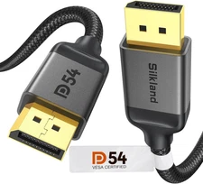 54Gbps Displayport Cable 2.1 [VESA Certified], DP 2.1 Cable [16K@30Hz, 8K@120Hz,