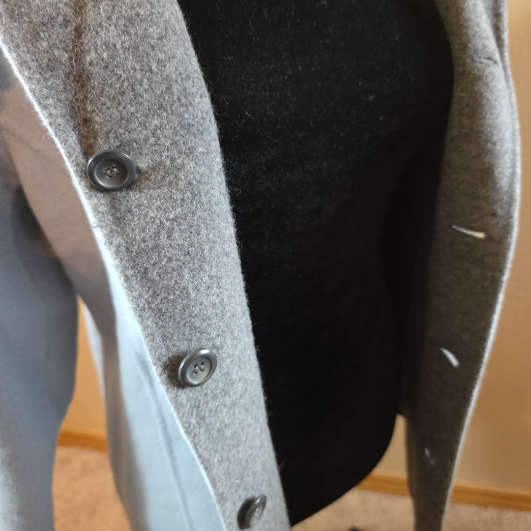 Pendleton Wool Jacket Coat Reversible Gray Light … - image 11