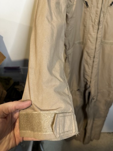 Military Flyers Coveralls Size 44L CWU-27/P MIL-C-83141A Flight Suit Desert Tan - Picture 7 of 14