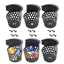 Billiard Pool Table Pockets Heavy Duty PU Leather Billiard Pockets Set of 6  ...