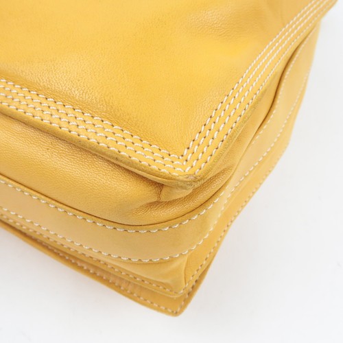 Authentic LOEWE Anagram Flamenco Shoulder Bag Nappa Leather Mustard F/S - Picture 9 of 20