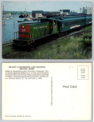 Belfast & Moosehead Lake Railroad Excursion Train #50 Penobscot Bay Maine