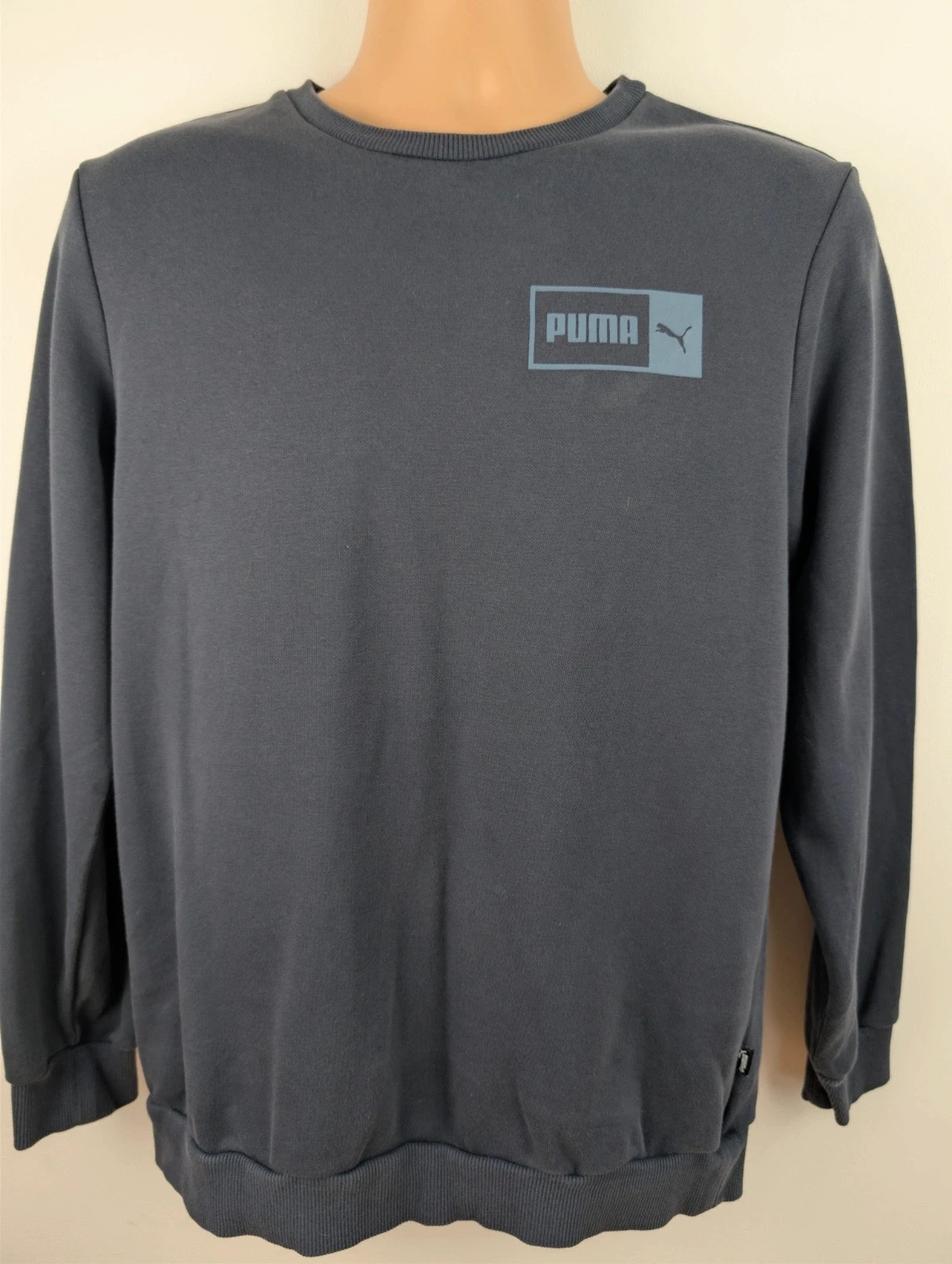 Puma dark blue crew neck sweatshirt. Mens Small. DN3115 image 3