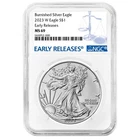 2023-W Burnished $1 American Silver Eagle NGC MS69 ER Blue Label