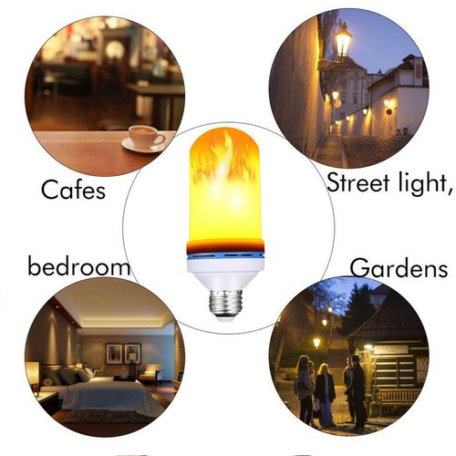 E27 E14 LED Licht Fackel 4 Modi Feuer Lampe Flammen Effekt Flacker Glühbirne DE - Bild 4 von 47