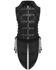 Devil Fashion Mens Apocalyptic Punk Tailed Waistcoat Vest