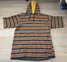 Vintage CROSS COLOURS Color Striped Y2K 90's Crop Hoodie Sweatshirt Sz OSFA USA