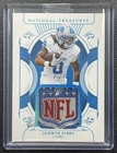 1/1 JAHMYR GIBBS 2025 NATIONAL TREASURES TREASURED NFL SHIELD PATCH PLATINUM 1/1