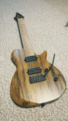 Kiesel SCB7 7-String Guitar, Black Limba, Satin Matte, Maple