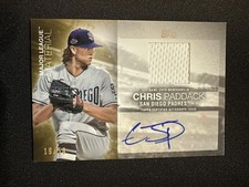 2020 Topps Chris Paddack Major League Material Autograph Auto Relic /50 Padres