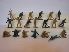 Marx 1950's / 60's Battleground  1/32 US  G.I.'s / Lot of 20 in all 16 Poses