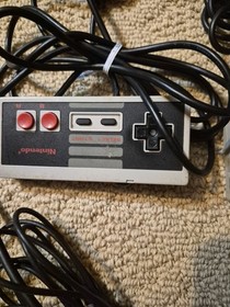 Lot Of 2 Original Nes Contollers Nes Game Top Gun And RF Av Cable Adapter Switch