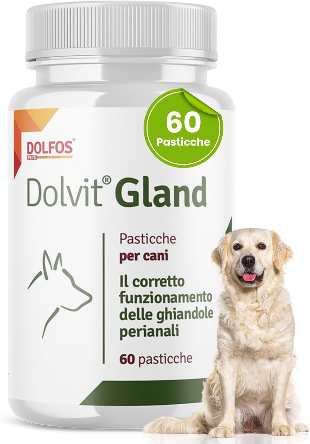 Dolvit Gland Dolfos | Benessere e Igiene Ghiandole Anali Cane 60 Tab