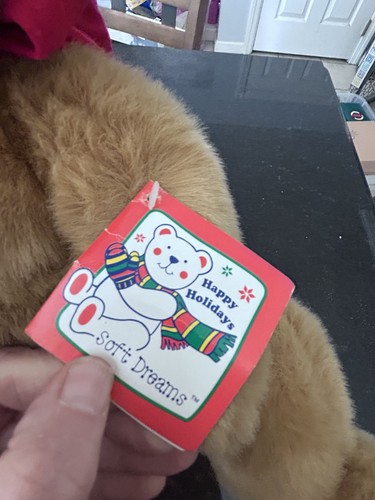 Peluche de reno de Navidad de 16" Soft Dreams de colección de los años 90 #55610 - Imagen 3 de 8