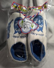 Delft Blue Clog Style Slippers Blue White Holland Dutch Souvenir US 7-9
