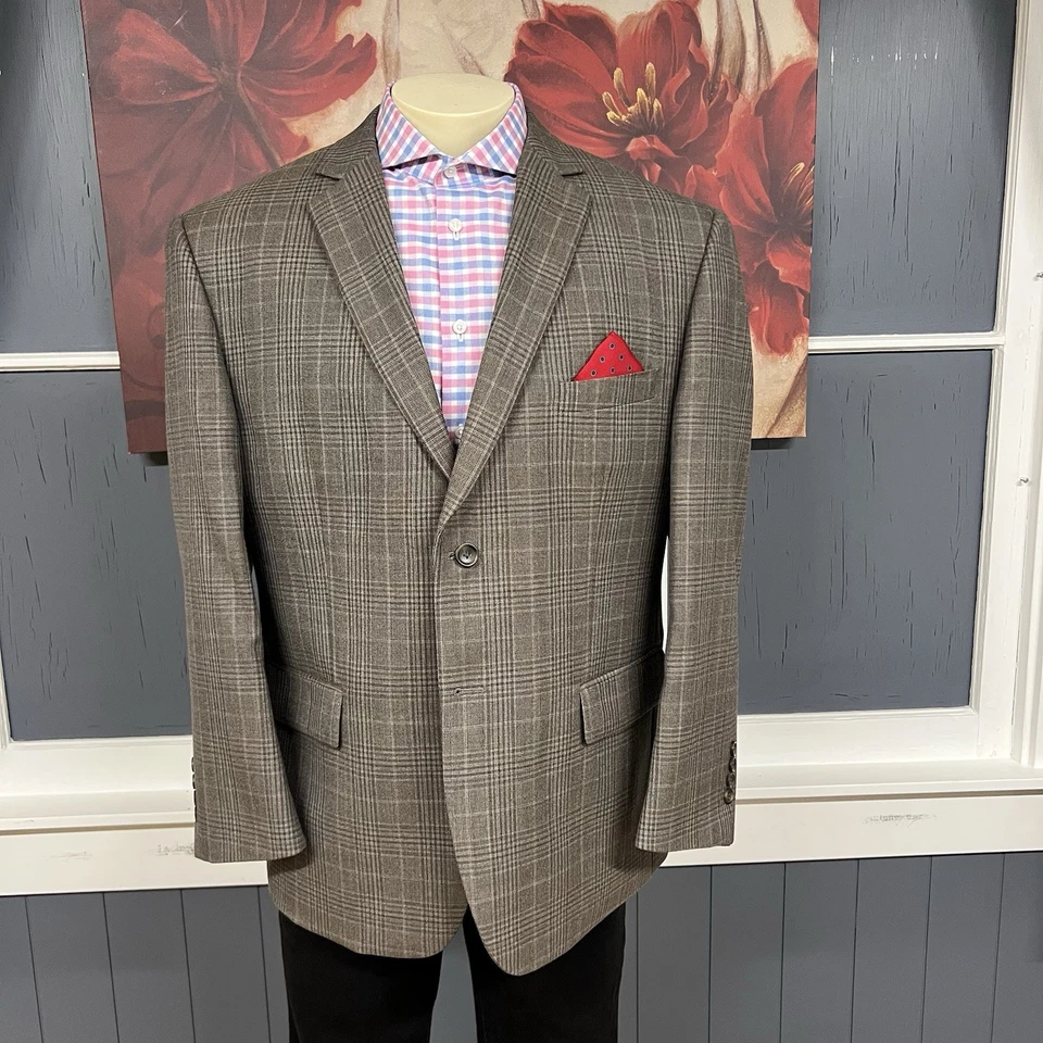 Pronto Uomo Blazer Chaqueta Abrigo Deportivo Para Hombre 46S Corto Calce Clásico Lana Tostado/Marrón Foto 2 de 4