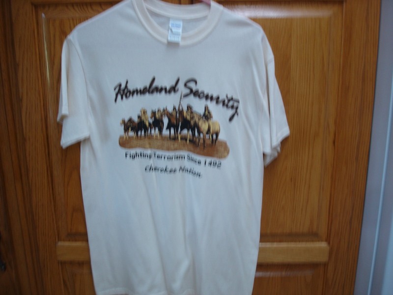 Men/Women Homeland Security t-shirt Indian Native American