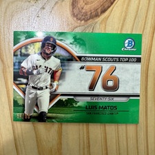 2023 Topps Bowman Luis Matos #BTP76