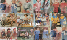 PATRONS POUPEES MODES & TRAVAUX  M.FRANCOISE J.MICHEL & MICHEL ANNEE 1984