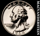 1964 Silver Washington Quarter - Choice Gem Proof  Lustrous  #K159