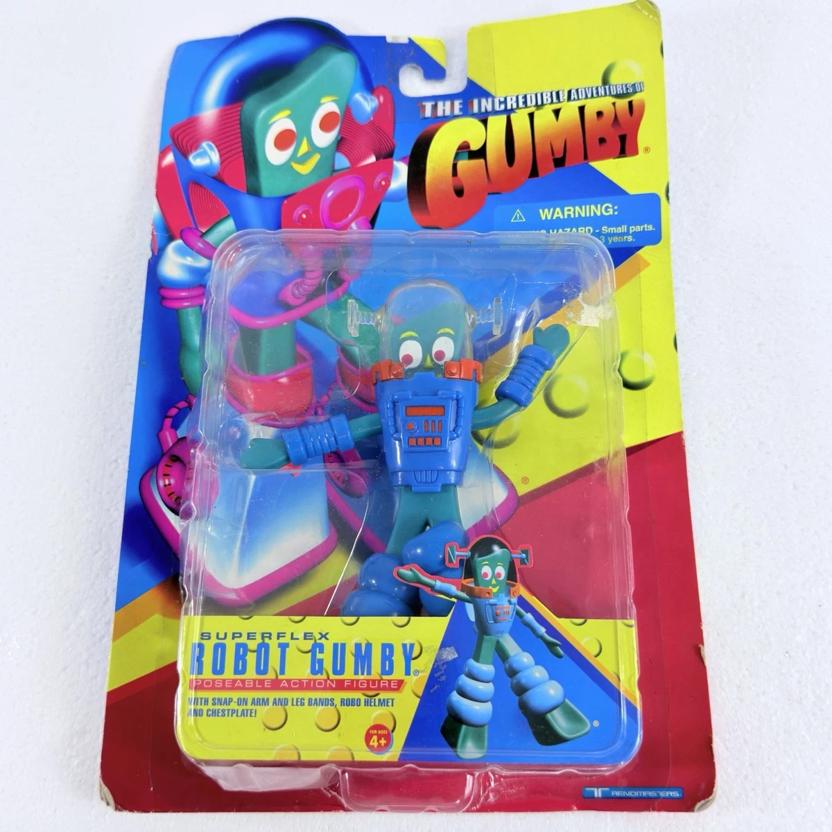 GUMBY フィギュア まとめ売り 1996 The Incredible Adventures of Gumby Superflex Cowboy #07031