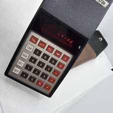 VTG Checkmate 1720 Handheld Calculator Litronix Tested w/ case