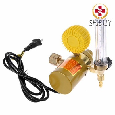#ad Co2 Pressure Regulator Carbon Dioxide Pressure Reducer Heated Pressure Gauge $85.25