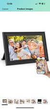 Smart Digital Picture Frame WiFi Send Photos from anywhere16GB Storage Smooth...