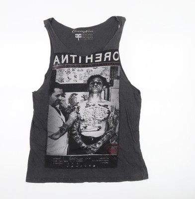 Unisex Erwachsene UK Größe M Condemned Nation Schwarz Basic Tank
