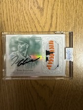 2015 Topps Dynasty #AP-TG5 Tom Glavine #/5 SSP Auto GAME USED Patch