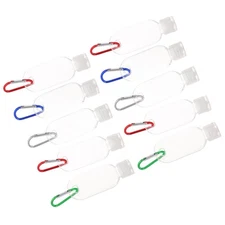 10 Pcs 30 ml Hand Bottles With Carrier Refillable For Outdoor Use