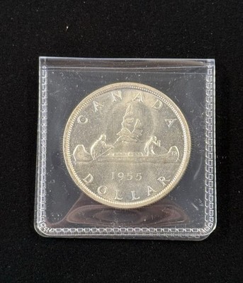 1955 Canada $1 Silver Dollar Nice UNC Item #618 | eBay