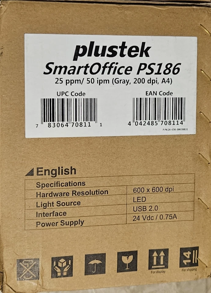 Plustek Office Document Scanner PS186 - Color Duplex Scanning with OCR function - Image 4 of 4