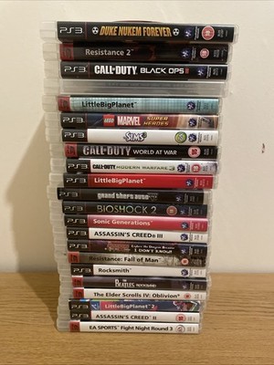 Playstation 3 Spielepaket PS3 x 24 ungetestet - Sonic - LBP2 - Adventre Time