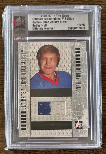 2006-07 ITG Ultimate Memorabilia Game Used Worn Jersey Bobby Hull Patch Relic🔥