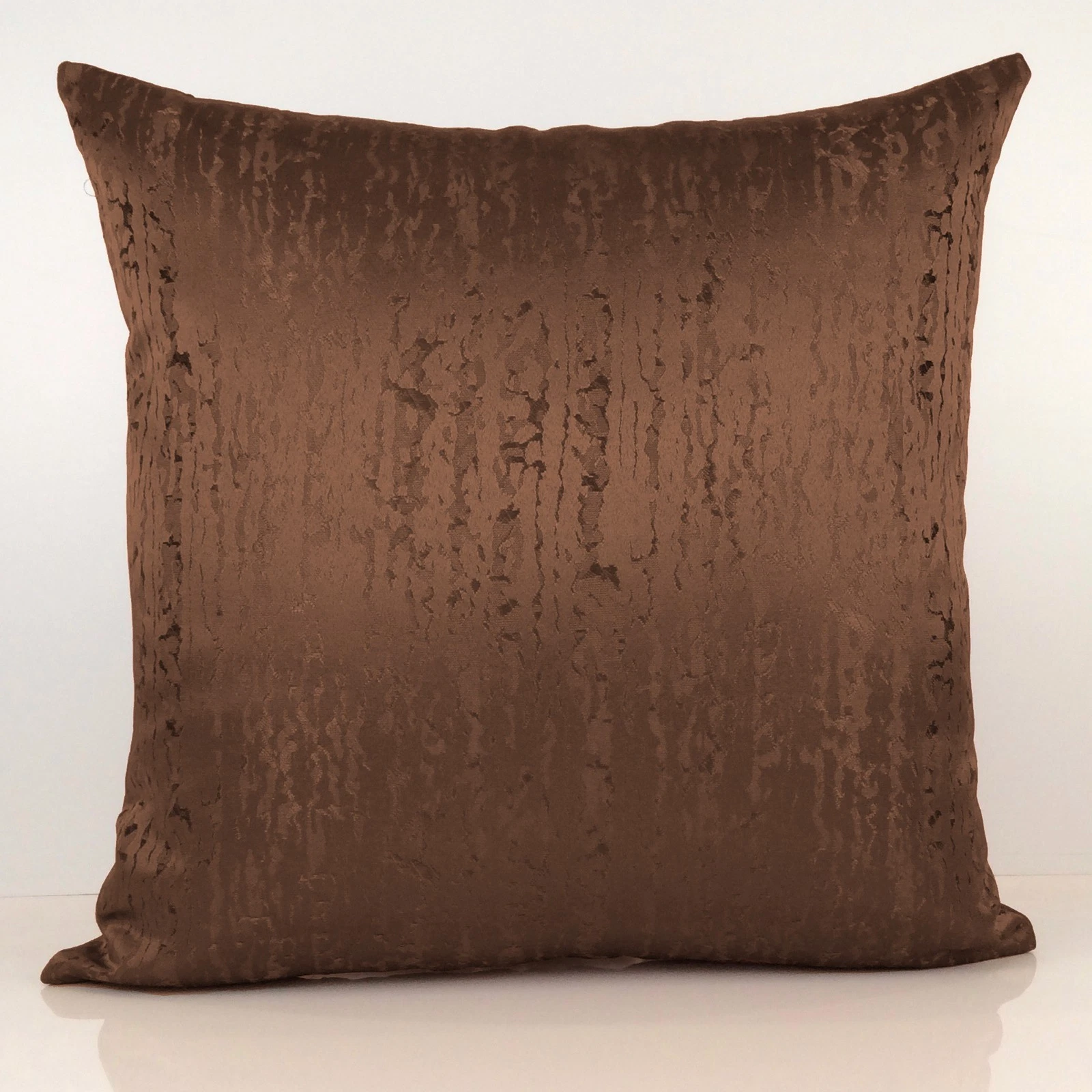 Light Chocolate Brown Decorative Throw Pillow Cover - Geometric Pattern