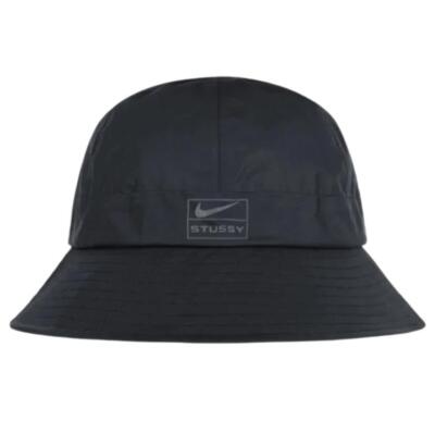 帽子 L - XL Stussy Nike NRG Bucket Hat ステューシーコラボハット Nike x Stussy NRG Bucket Hat Black