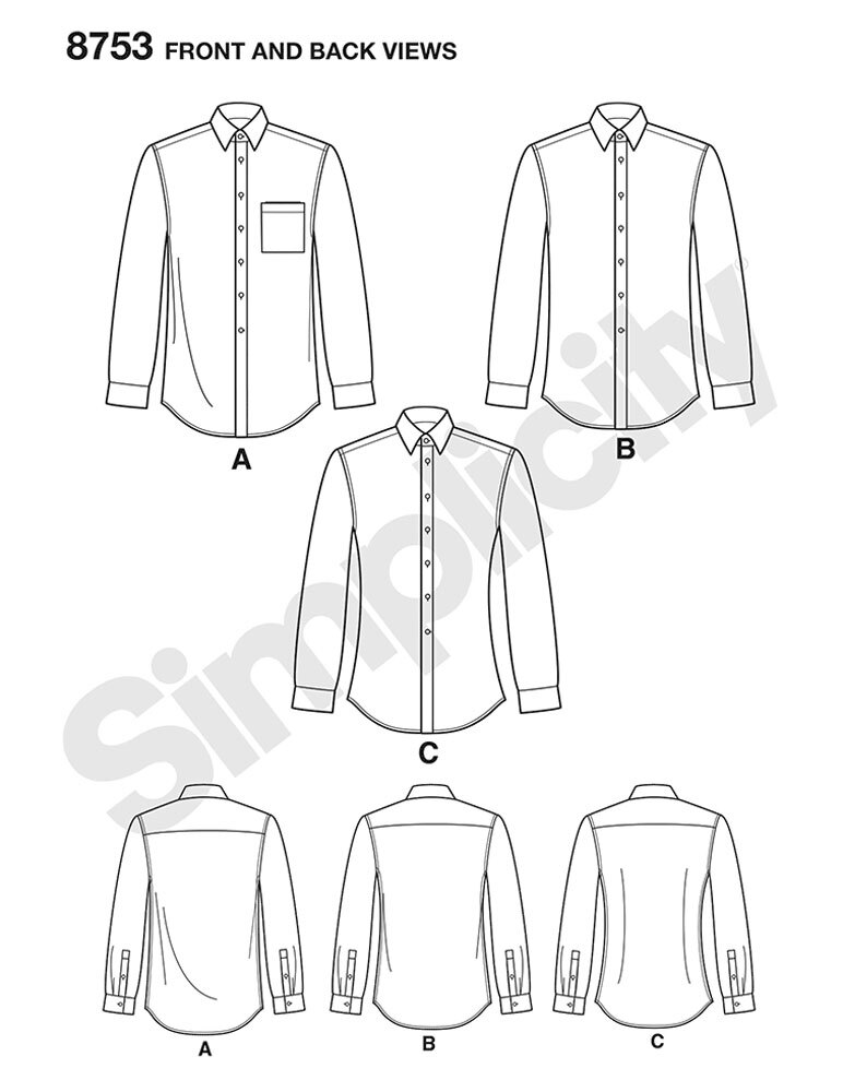 men's dress shirt pattern Men's Shirt Pattern Guide