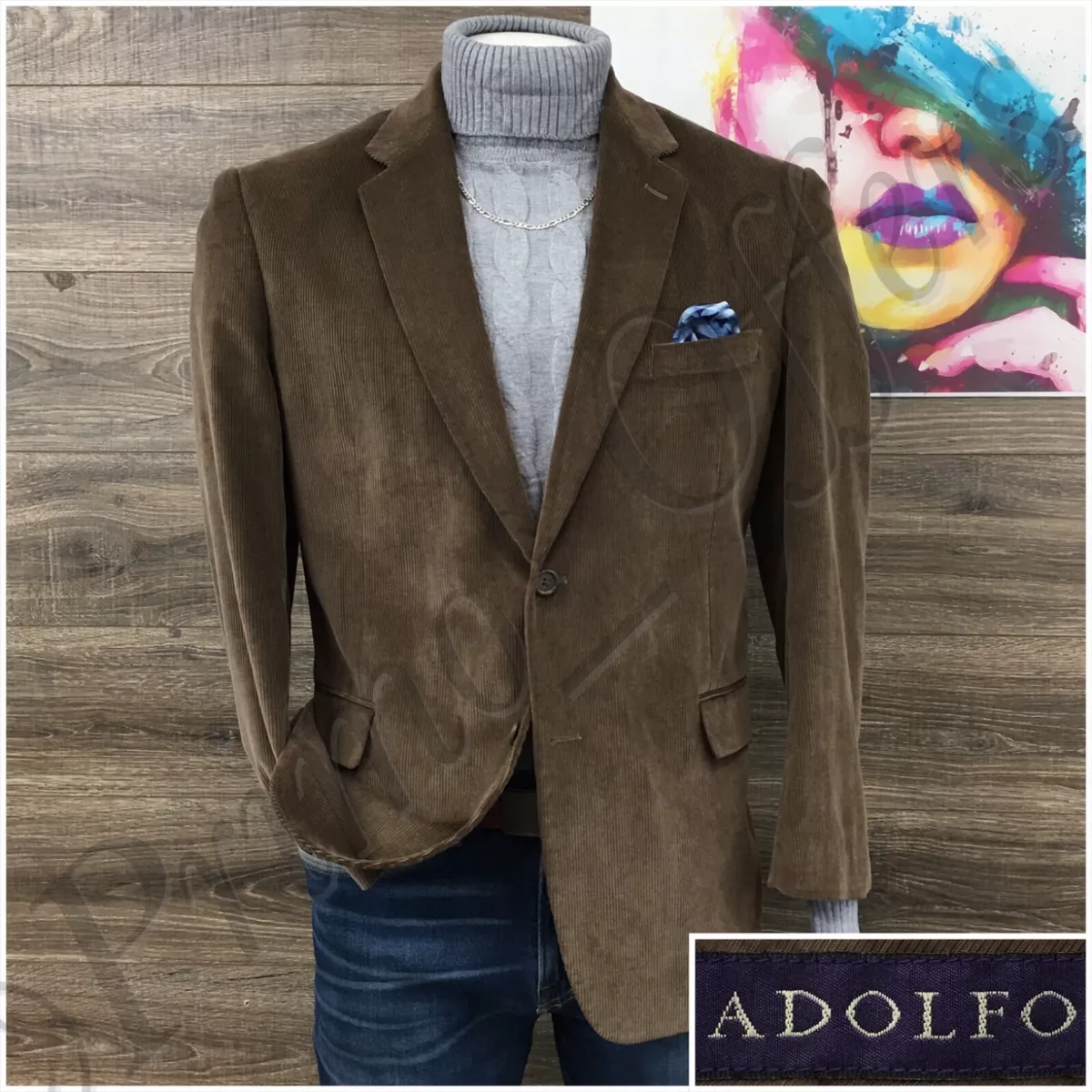 Adolfo clearance corduroy blazer
