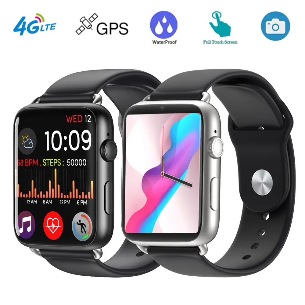 DM20 4G LTE Smart Watch Phone Android 7.1 Waterproof 3G+32GB GPS Wifi 5MP  Camere