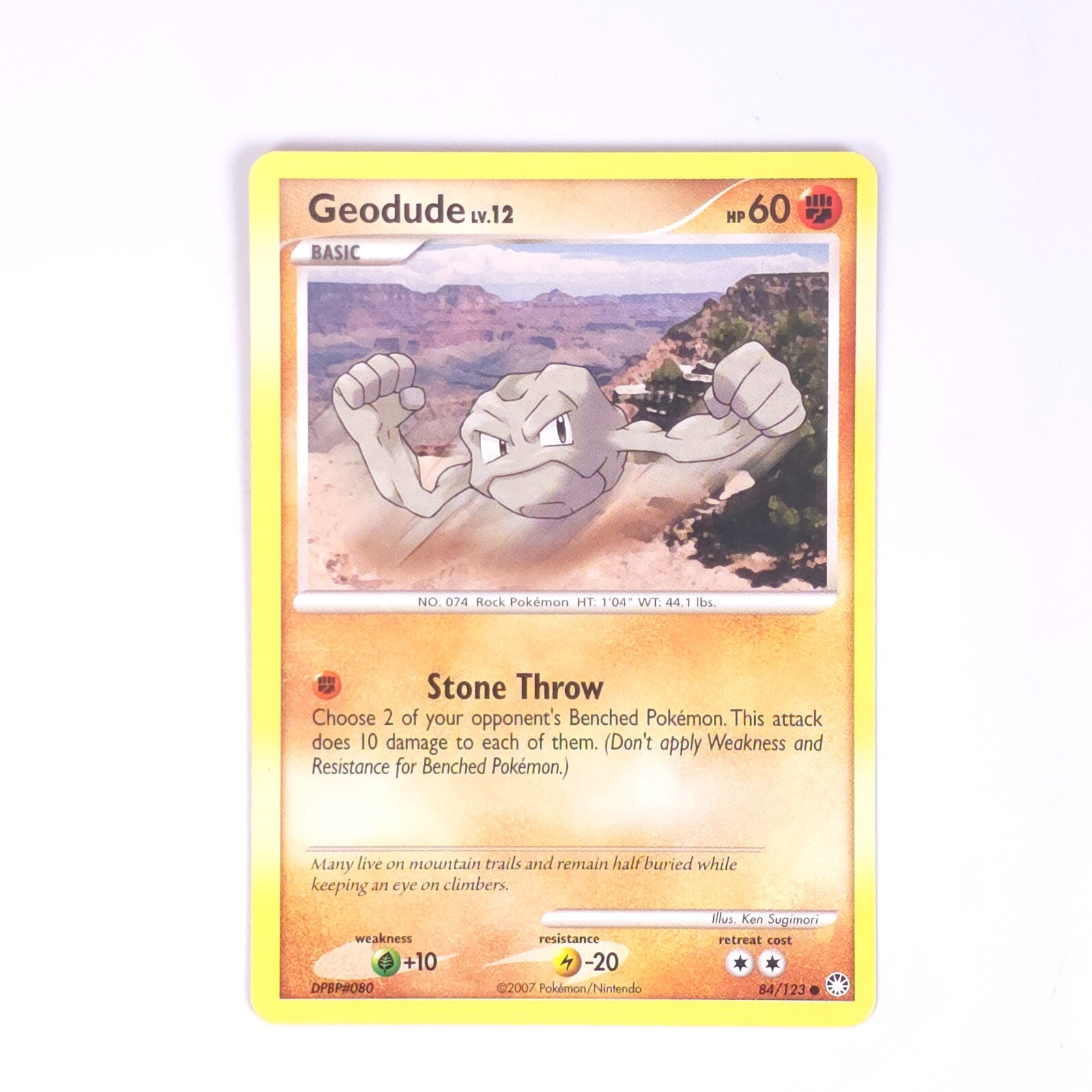 Geodude 84/123 Pokemon Mysterious Treasures Common NM