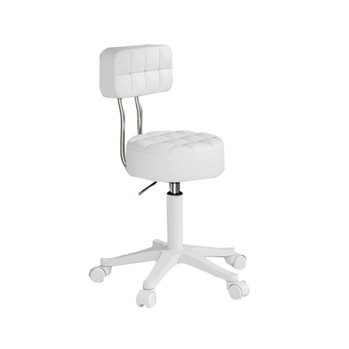 Rolling Saddle Stool with Wheels Heavy Duty Salon Stool Chair Height Adjustable - Picture 10 of 18