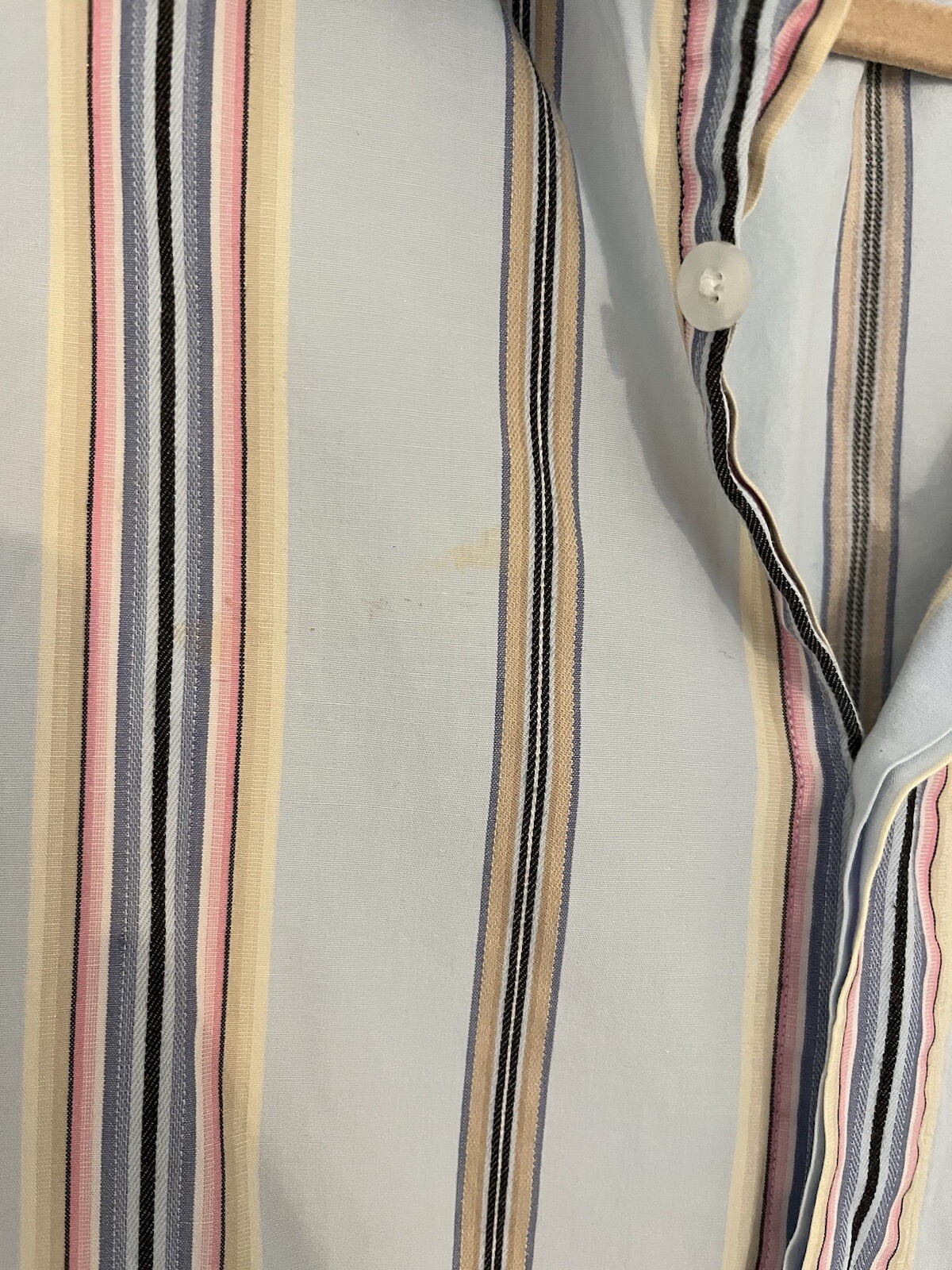 Camicia Uomo YSL Yves Saint Laurent Pour Homme 100% Cotone Manica Corta Large L