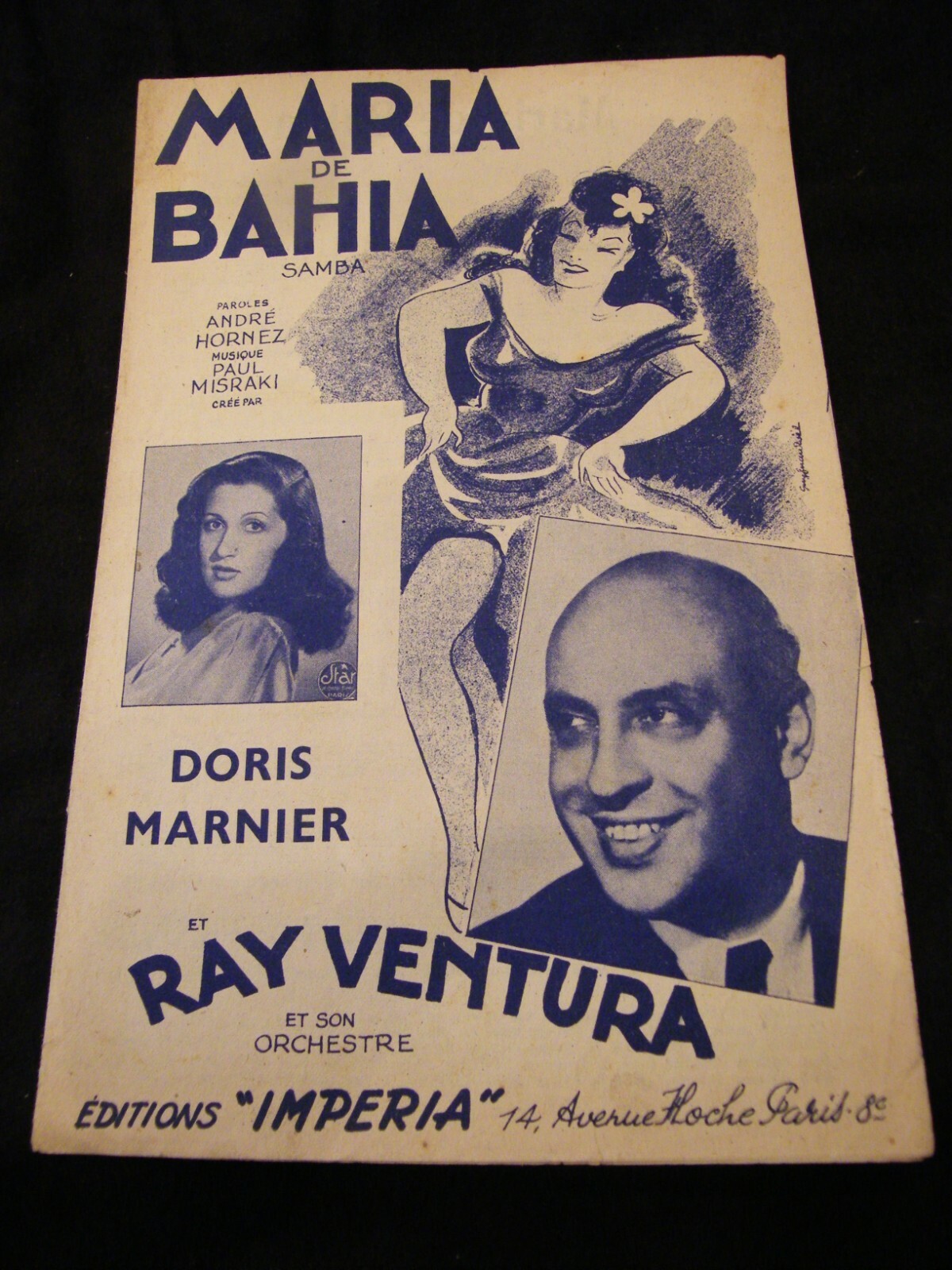 Maria De Bahia Partition Doris Marnier Ray Ventura Music Sheet