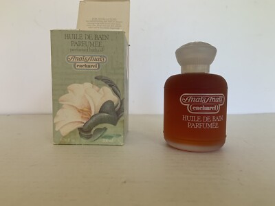 1980s ANAIS ANAIS Cacharel Perfumed Bath Oil 6.76 Oz 200ml France-Damaged Box$dr