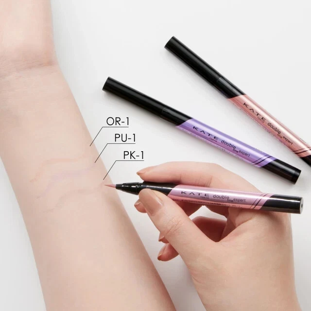 [KANEBO KATE] Delineador de ojos líquido Double Line Expert Complexion Shade OR-1 0,5 ml NUEVO Foto 4 de 4