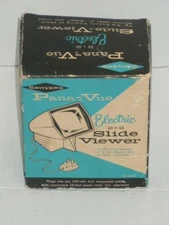 VINTAGE SAWYER'S PANA VUE ELECTRIC 2x2 SLIDE VIEWER WITH AC PLUG & BOX WORKS