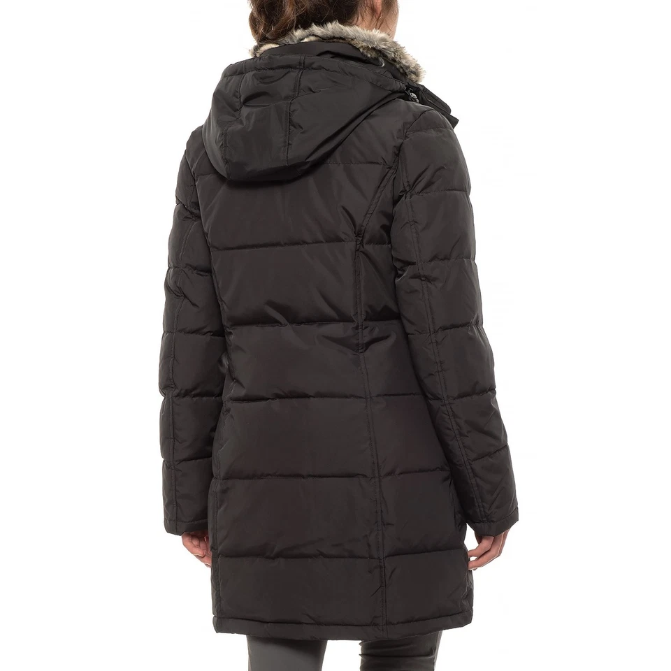 Pajar Tory Faux Fur Collar Down Parka Jacket 550+ Fill Black Womens Size Large - Image 2 of 2